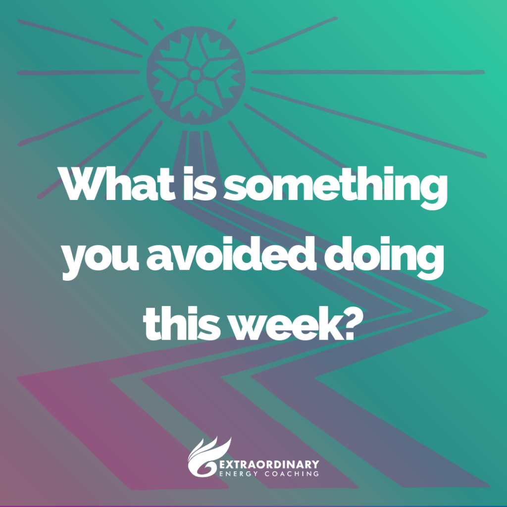 What is something you avoided this week?